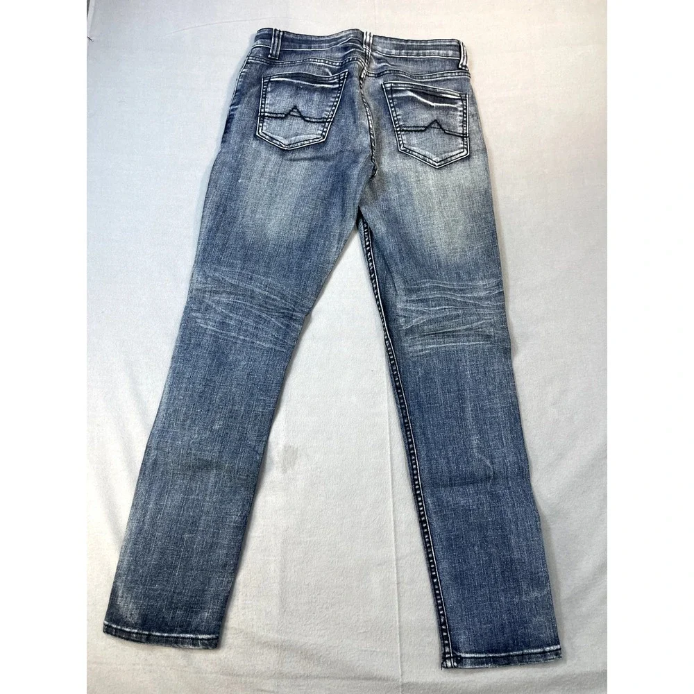 Ubran Pipeline Jeans Men's 32x31 Slim Fade Wash‎ Max Flex Cotton